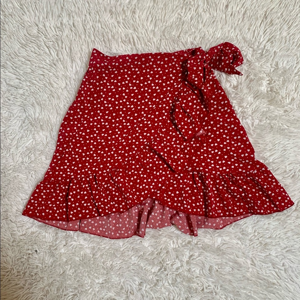 🦋New SHEIN ruffle heart mini skirt
